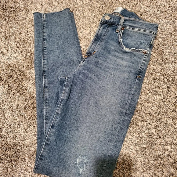 Agolde Sophie Ankle Jeans Pentacle Distressed Wash 25 - Picture 2 of 5